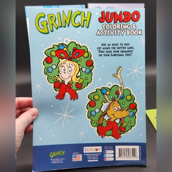 New Christmas Activity & Coloring Books, Frost the Snowman, Grinch & Gnomes - Picture 14 of 16